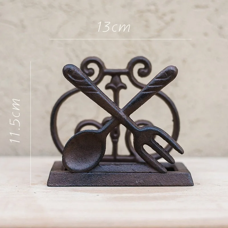 Wrought Iron Bird Tissue Holder Stand Creative Kitchen Table Napkin Paper Rack Dining Room Paper Storage view 4