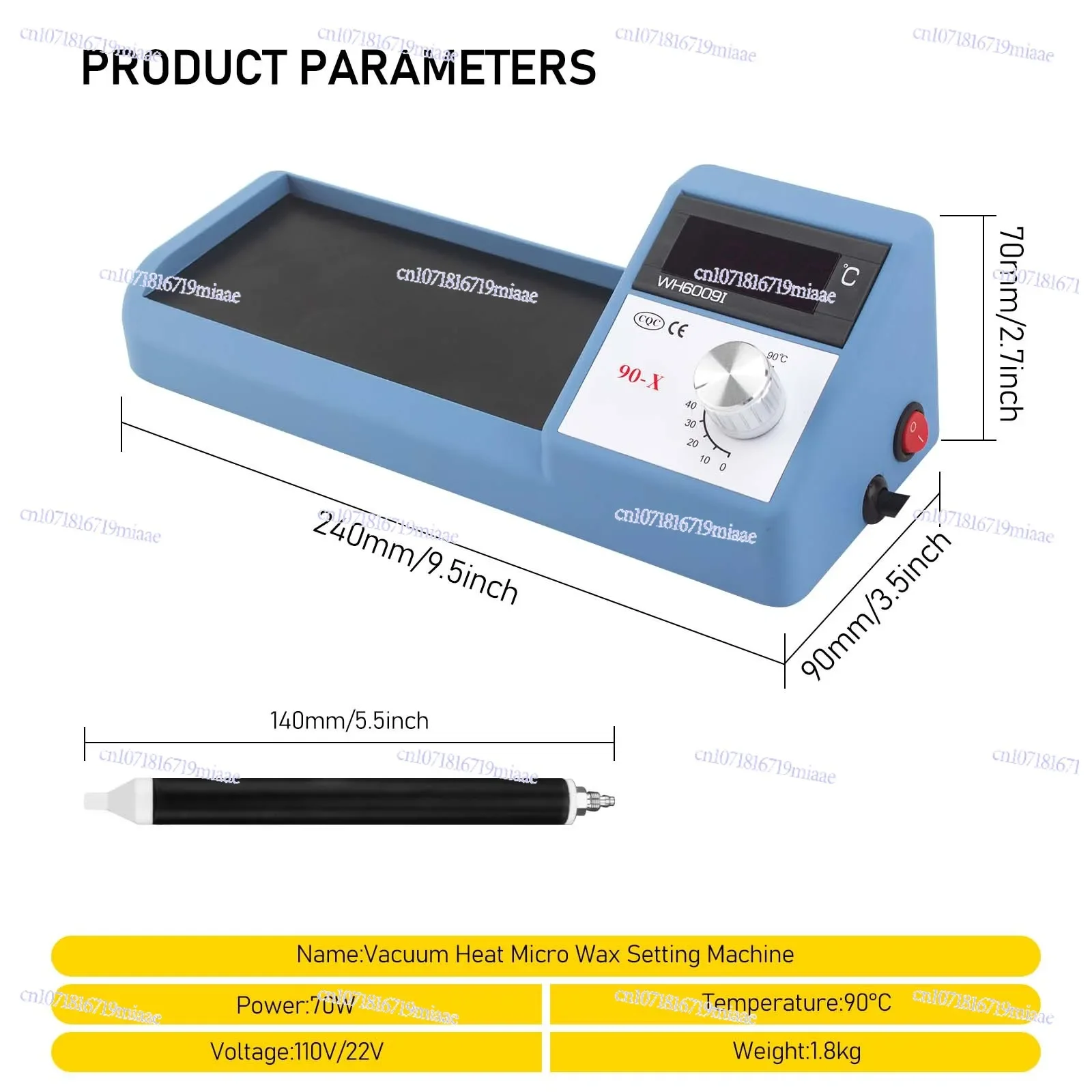 Vacuum Hot Micro-wax Melting Machine, Gemstone Inlay Tools, Drilling Surface Wax Equipment