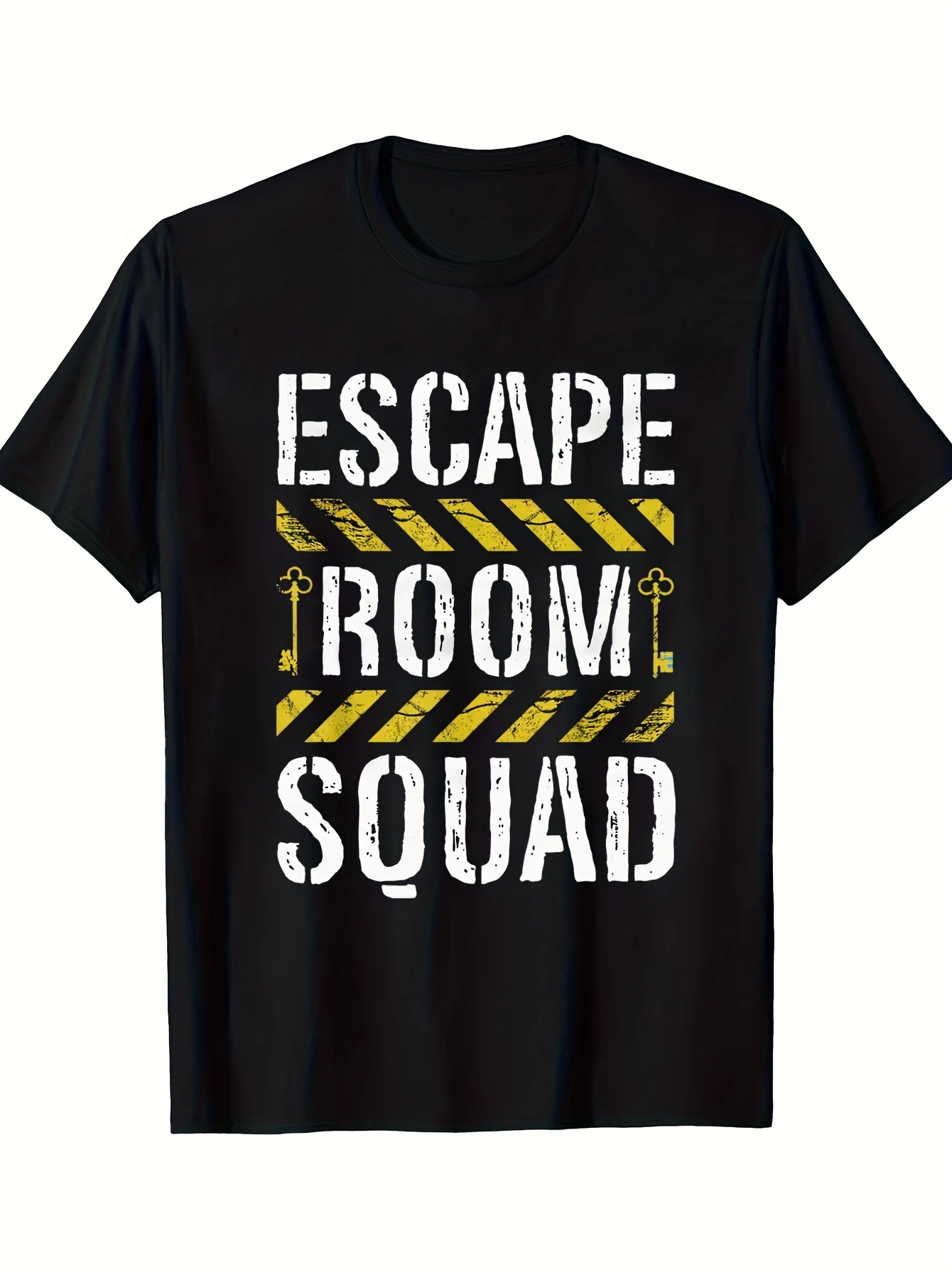 1pc, Men's T-shirt - Slim Fit Short Sleeve Round Neck with 