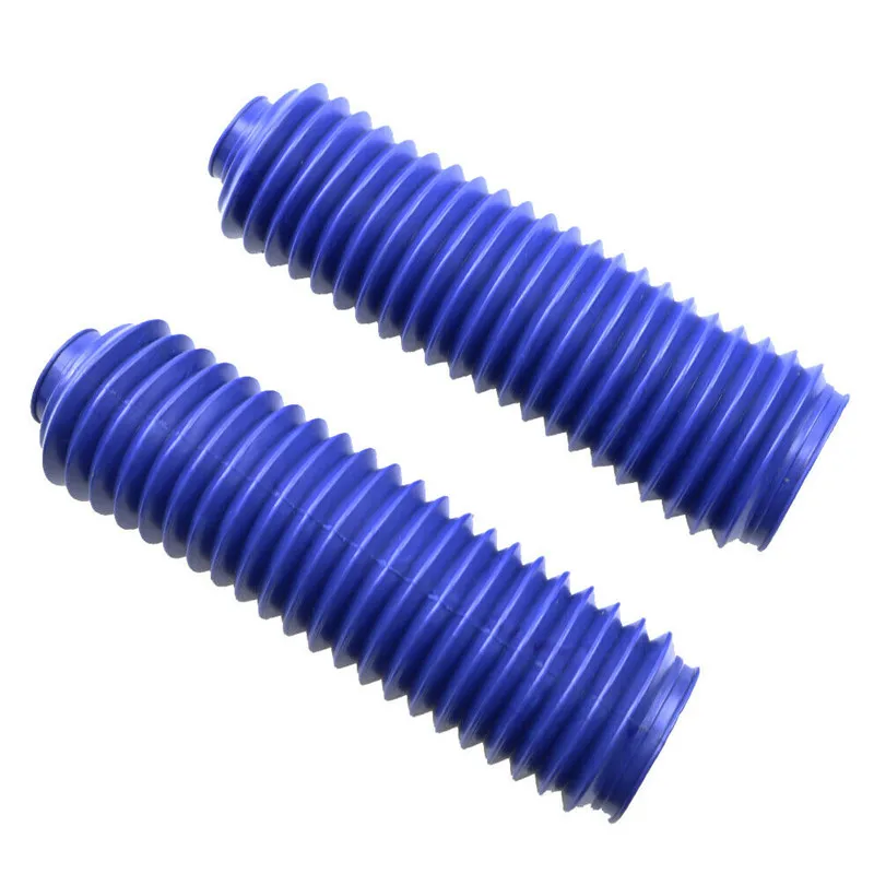 35mm Fork Motorbike Blue Rubber Boot Dust Jacket Cover For Honda Dirt Off Bike