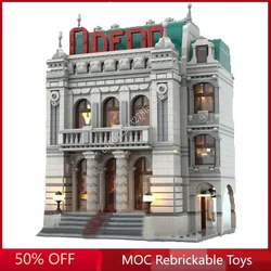 3904PCSOdeon Theatre MOC-10270 Creative street view Model Building Blocks Architecture Education Assembly Model Toys Gifts