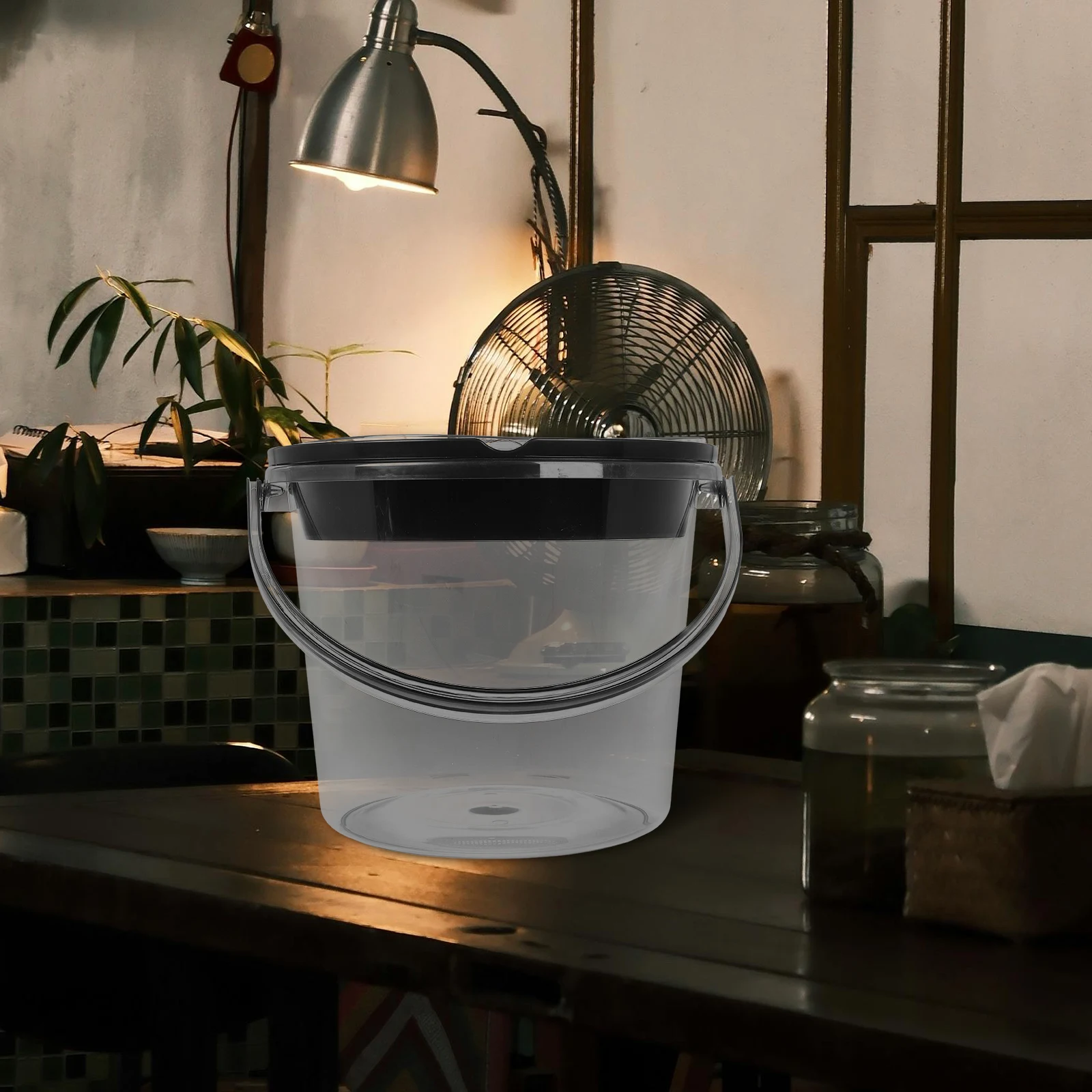 

Tea Residue Bucket Compost Cat Litter Trash Can Countertop Bin Outdoor Toilet The Pet Coffee Grounds Waste for Kitchen