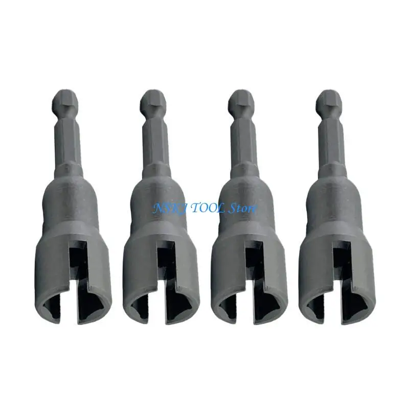 L8RC فراشة الترباس الشدات المقبس 1/4 "عرافة عرقوب PowerWing رأس المفك فتحة الجناح الجوز مثقاب الخشب للوحة الجوز مسامير #2