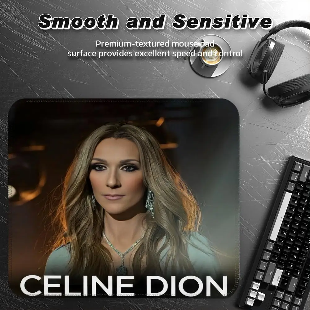 

C-Celine Dion Mouse Pad Offices Accessories Gaming Small Mousepad Desk Mat Office Rug Gamer Mats Anime Gadgets Computer Mause