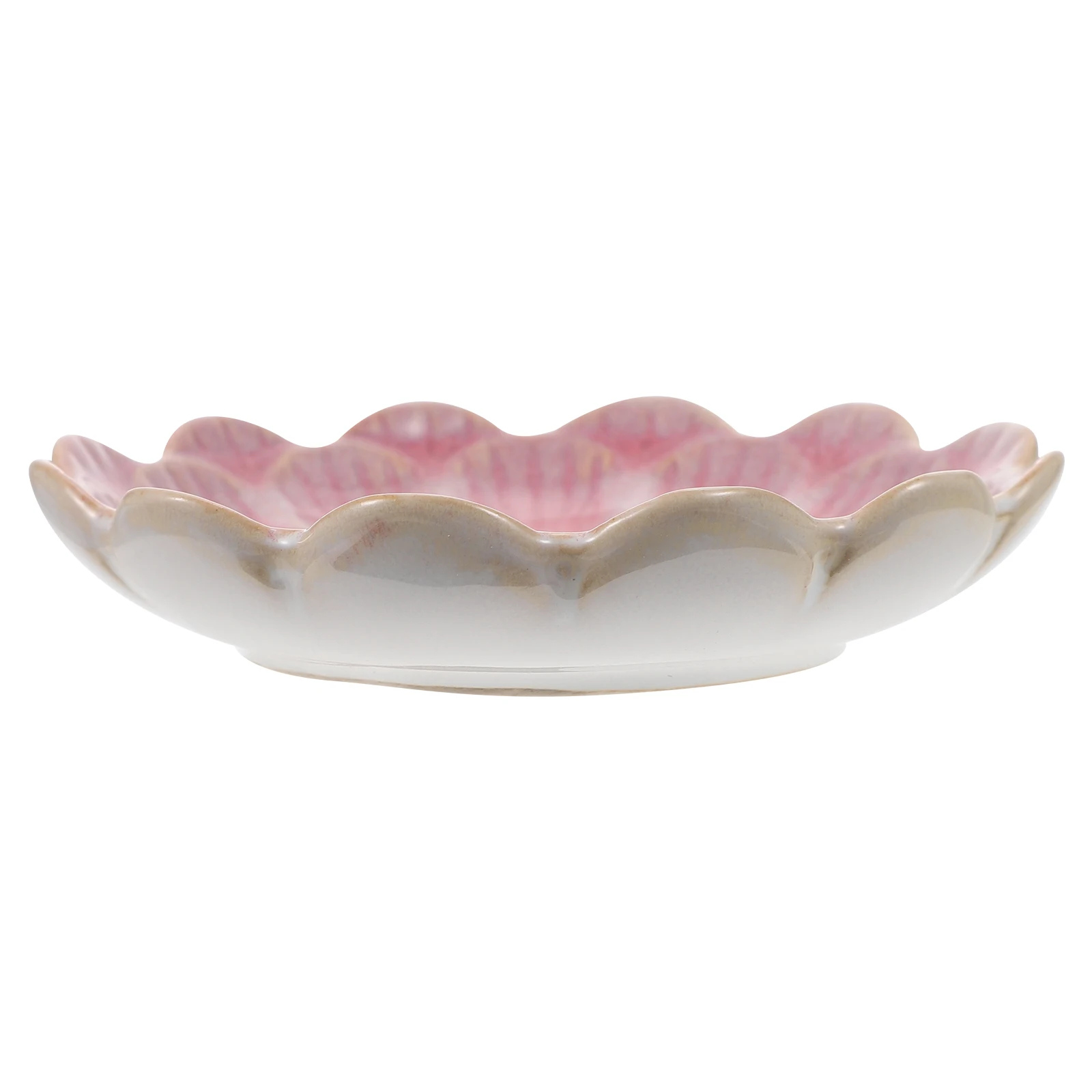 

Vintage Style Flower Shape Snack Ceramic Side Dish Plate Sauce Dipping Bowl Snack Holder Food Plate Food Container