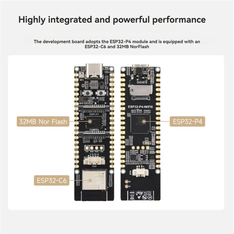 B49C ESP32-P4 WIFI6-ontwikkelingsbord met ESP32-P4 en ESP32-C6-chips ondersteunt Wifi6 Bluetooth 5 en Xiaozhi AI Deepseek