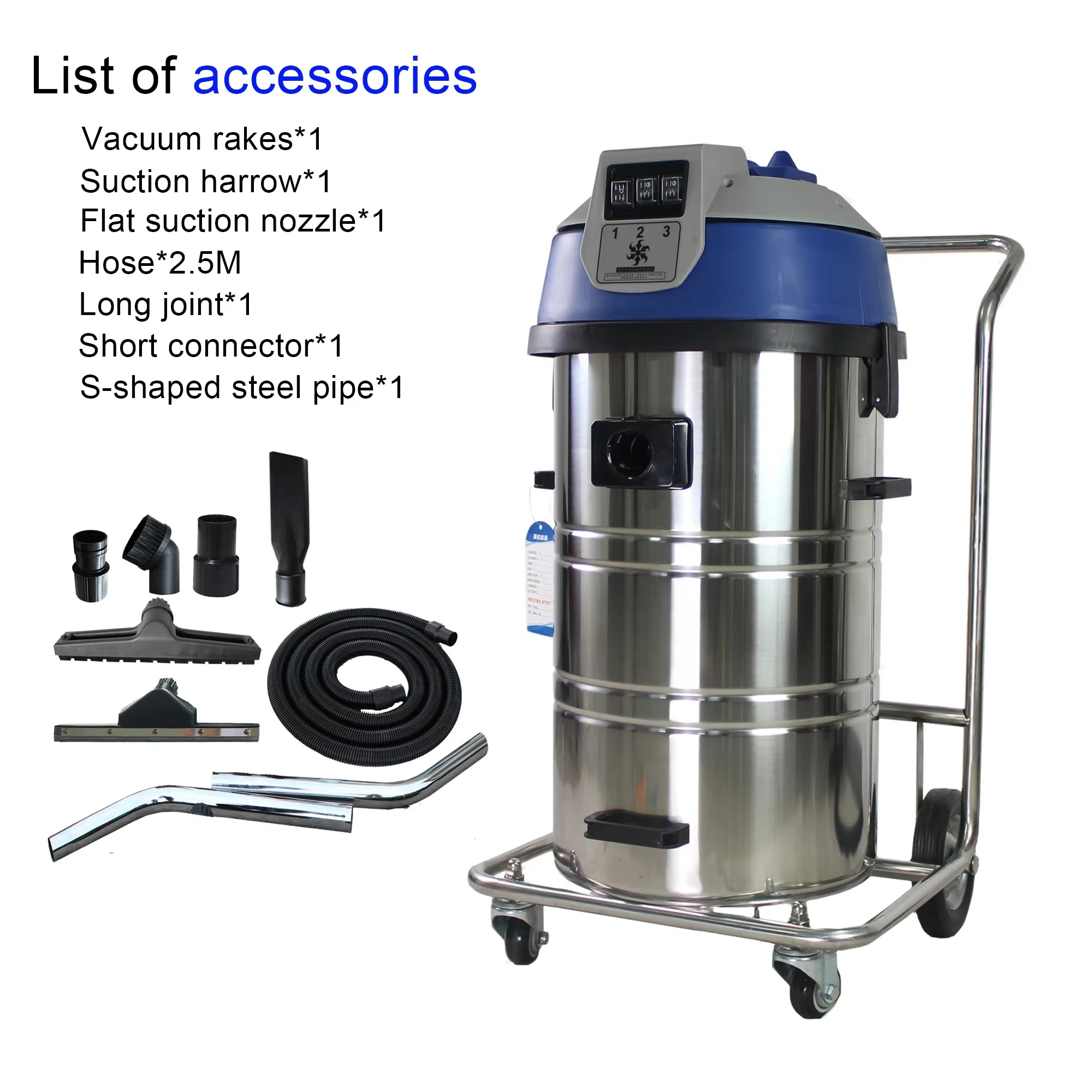 Wet and Dry Industrial Vacuum Cleaner Cleaning Equipment for Car Washing