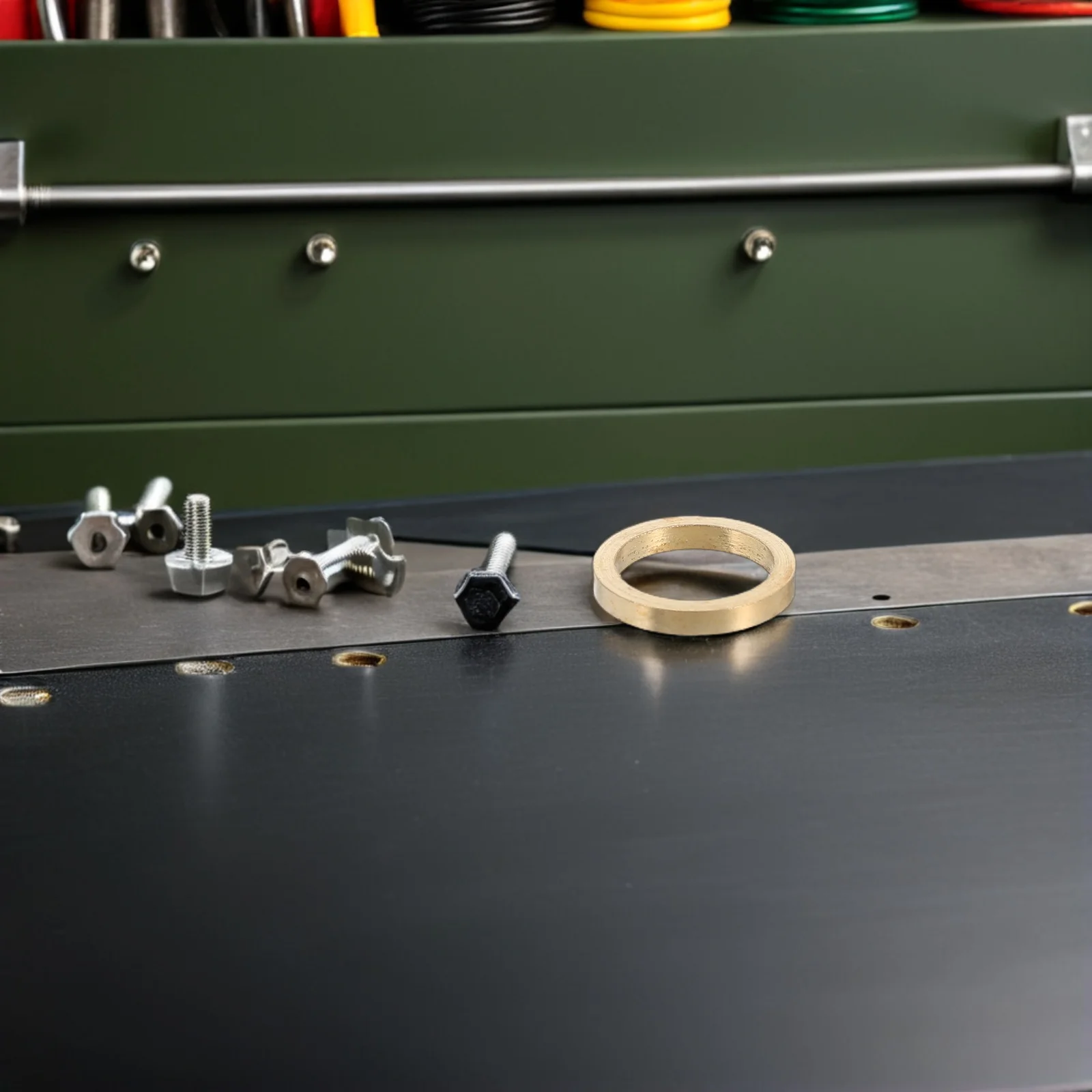 

10pcs Copper Flat Washers Round Door Hinge Repair Kit For Heavy Duty Gate Reinforcement Waterproof Metal Sealing Washers Cabinet