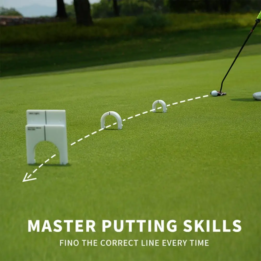 Putting Practice Route Golf Putting Gates Set for Advanced Alignment Training Improve Putting Skills with Realistic for Home