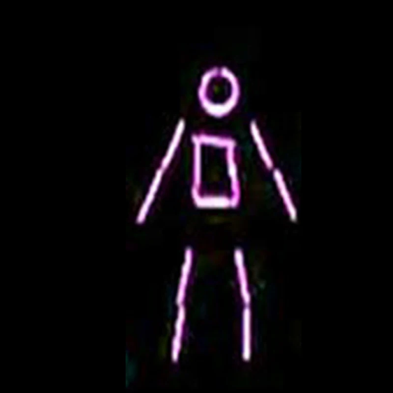 Halloween Adult Light-Up EL Wire Stick Figure Costume Grand Event Stage Performance abbigliamento Dance Party decorare