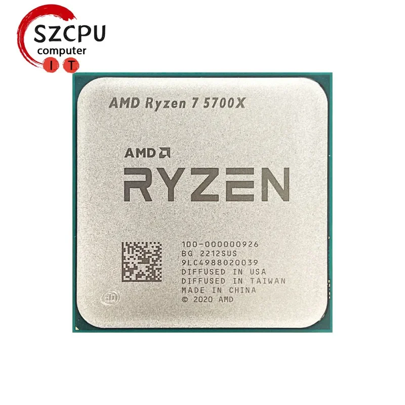 AMD Ryzen 7 5700X R7 5700X 3.4 GHz Used Eight-Core Sixteen-Thread CPU Processor 7NM L3=32M 100-000000926 Socket AM4