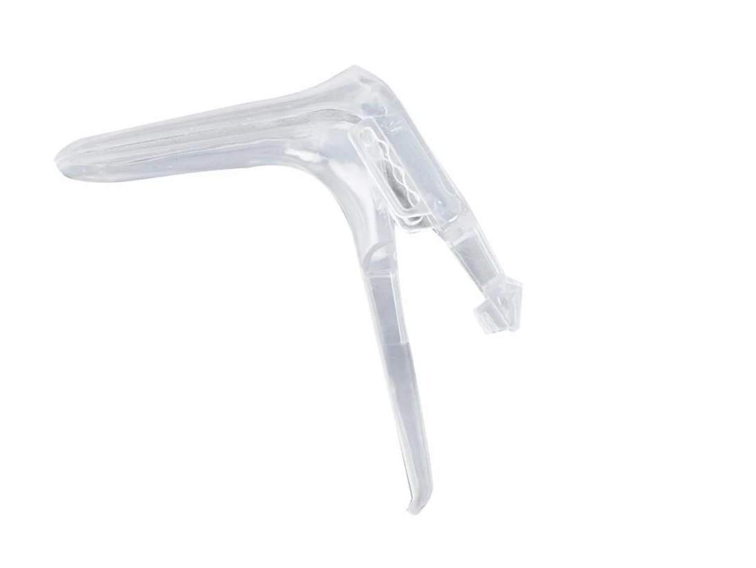 10pcs Transparent Sterile Push-Pull Type Adjustable Female Self-Check Disposable Medical Supplies Vaginal Speculum