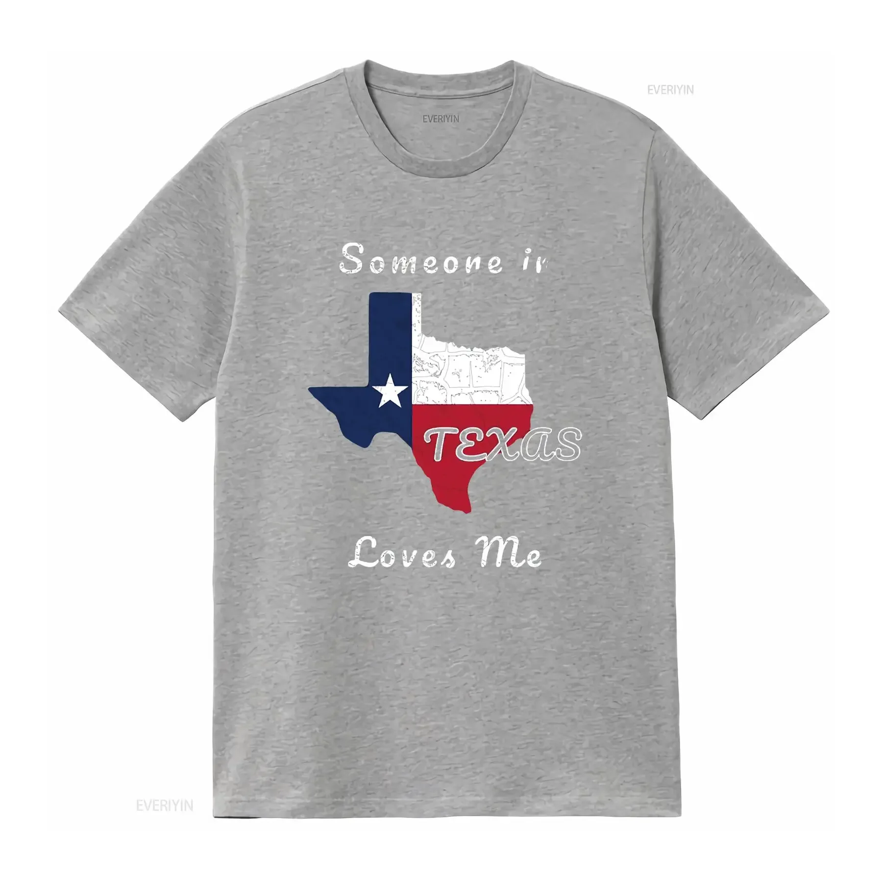 تي شيرت نسائي شخص ما في تكساس يحبني للسفر لطيف بشعار الدولة بأكمام طويلة أسود كبير عتيق مغسول أوم موضة قابلة للتنفس #4