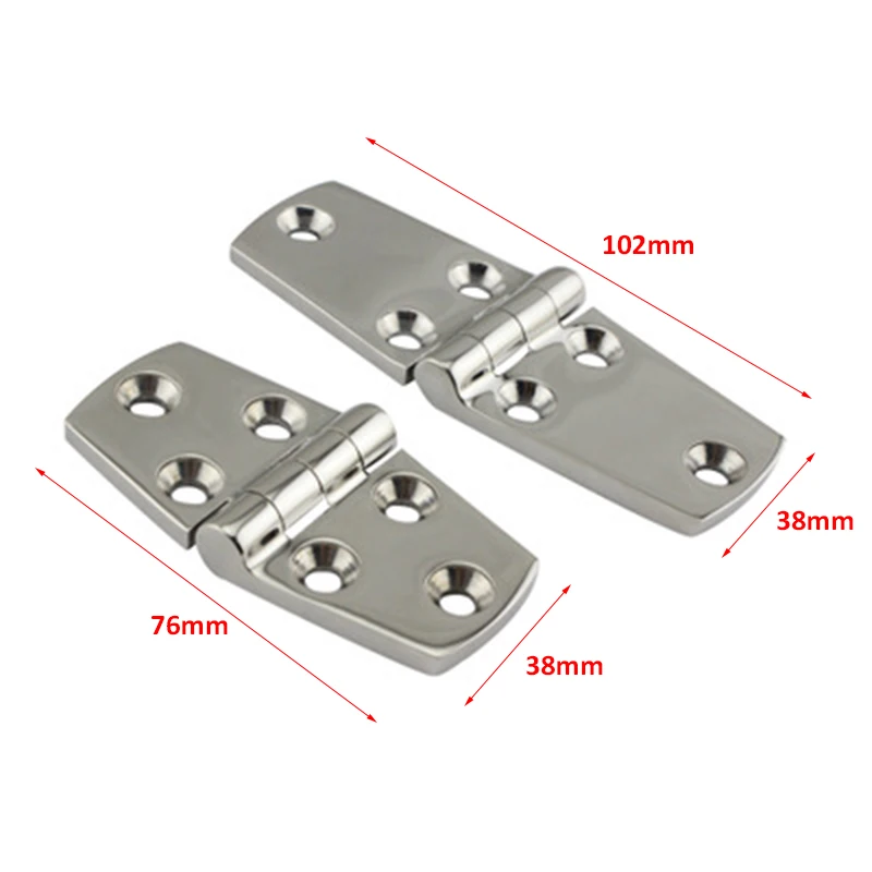 4Pcs Stainless Steel Boat Door Hinges Hardware Industrial Heavy Duty Hinge