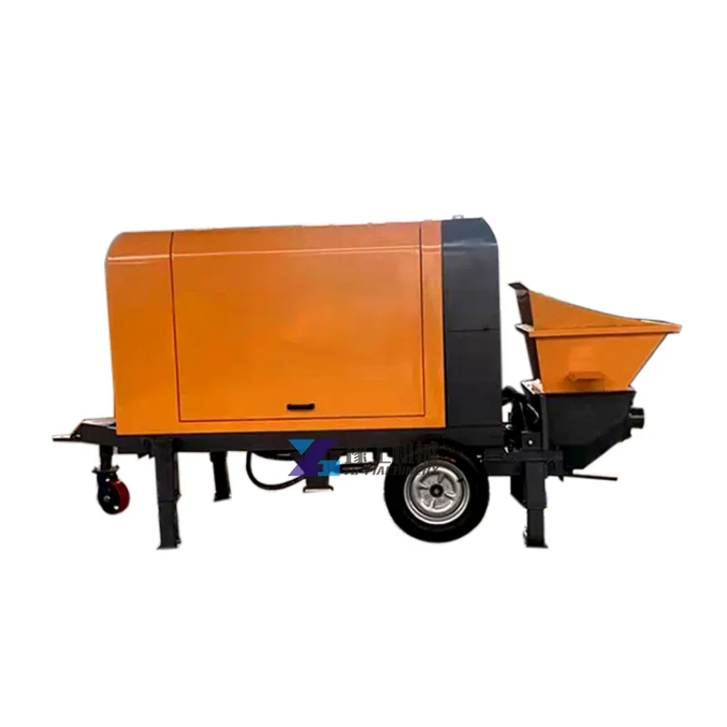 20m3/h High Pressure Concrete Pump Diesel Engine Cement Grouting Machine Trailer Mounted Concrete Pump Construction Machinery