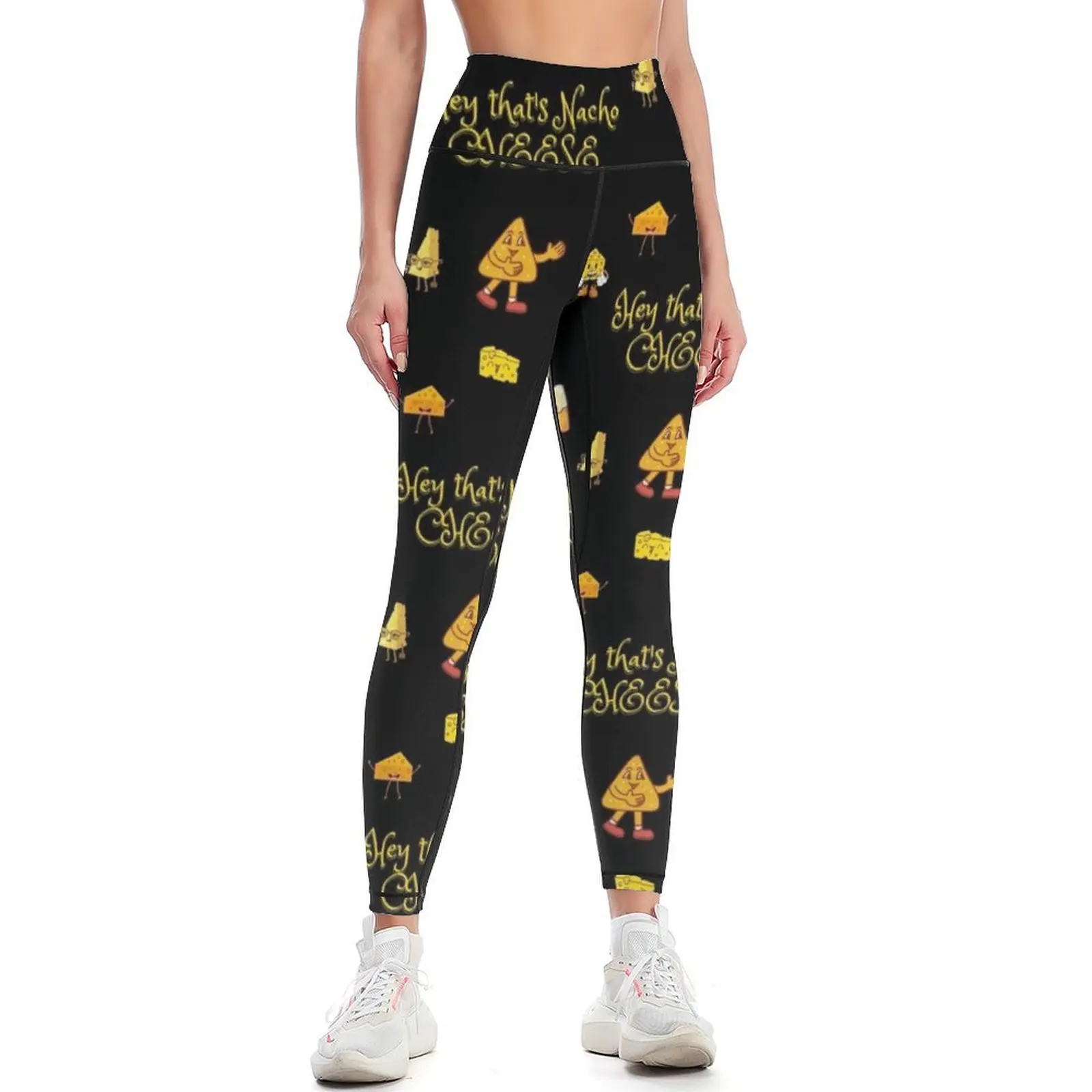 

Hey that's Nacho cheese pun Leggings for fitness Sports pants woman trousers Womens Leggings