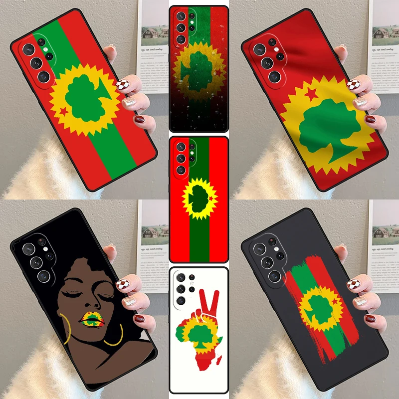 

Oromo Flag Phone Case For Samsung Galaxy S25 S23 S30 S21 S20 FE S24 S22 Ultra Note 10 20 Plus Silicone Cover lite