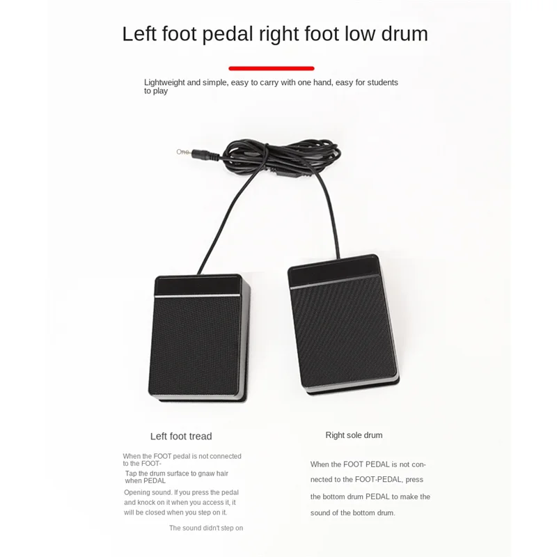 

【Must-Haves】Electronic Drum Set USB Roll-Up Silicon Drums Pad Digital Foldable Electric Portable Hand Practice With Pedal