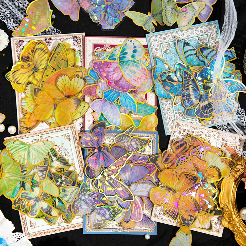 

6packs/LOT Butterfly dreamland series retro creative decoration DIY PET sticker