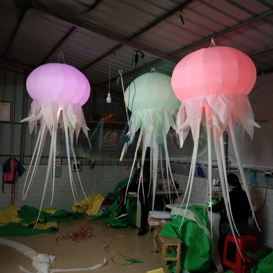 sale 3m  vivid inflatablejellyfish,illuminating acalephe Jelly fish model for party decoration or exhibition