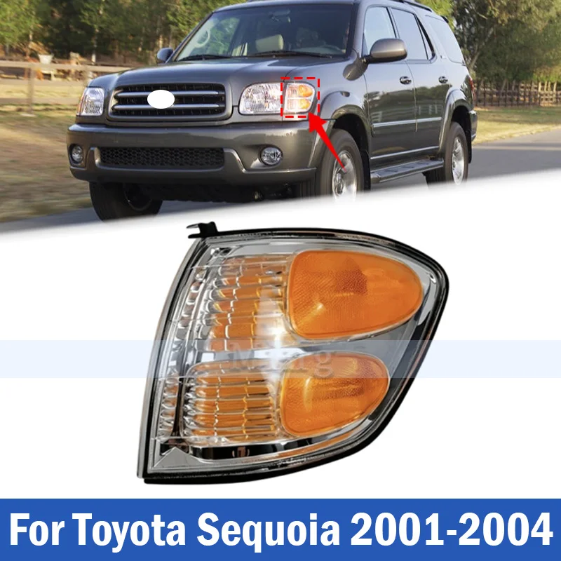 Front Headlight Corner Light  Corner Lamp For Toyota Sequoia 2001-2004 Turn Signal Light Indicator Lamp