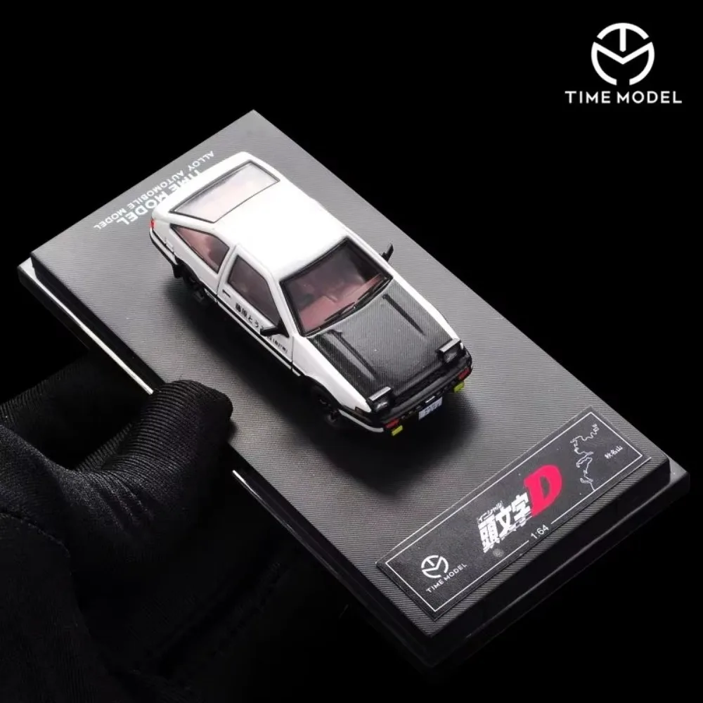 TIME MICRO 1:64 Initial D Tofu Shop AE86 RX-7 Comic-Version, echte Miniaturen, Legierungsdruckguss-Automodell, Display, Geschenk