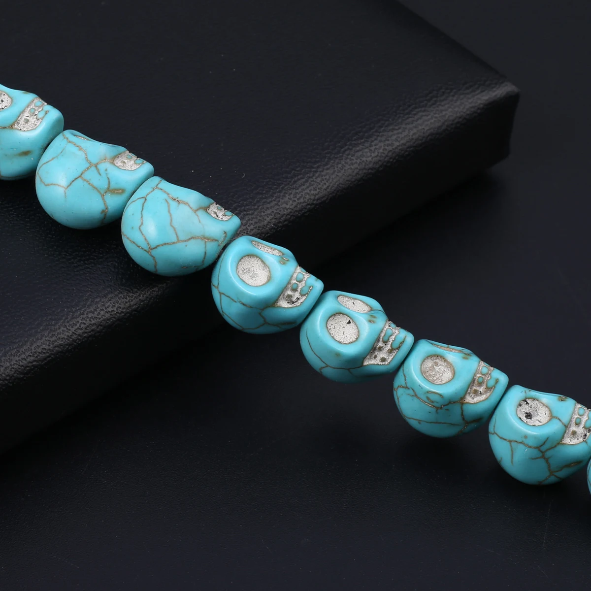 Mix Color Carved Turquoises Skull Loose isolation Beads Making Bracelet Earrings Jewelry Accessories Gift 8/10/12/15/18mm image 6