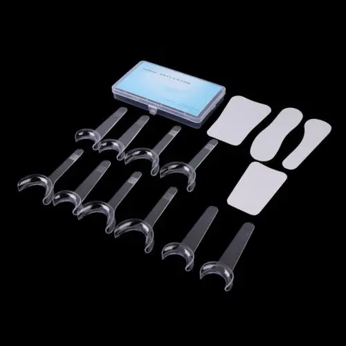 4pcs Dental photography Mirror +10pcs Retractor Cheek Lip Mouth Opener