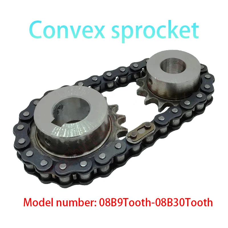 

1Pcs 9-30 Teeth 08B Industrial Drive Sprocket Wheel 45# Steel Chain Gear 12T 24T Keyway Bore 41 57 61 73 77 82 86 90 94 41-126mm