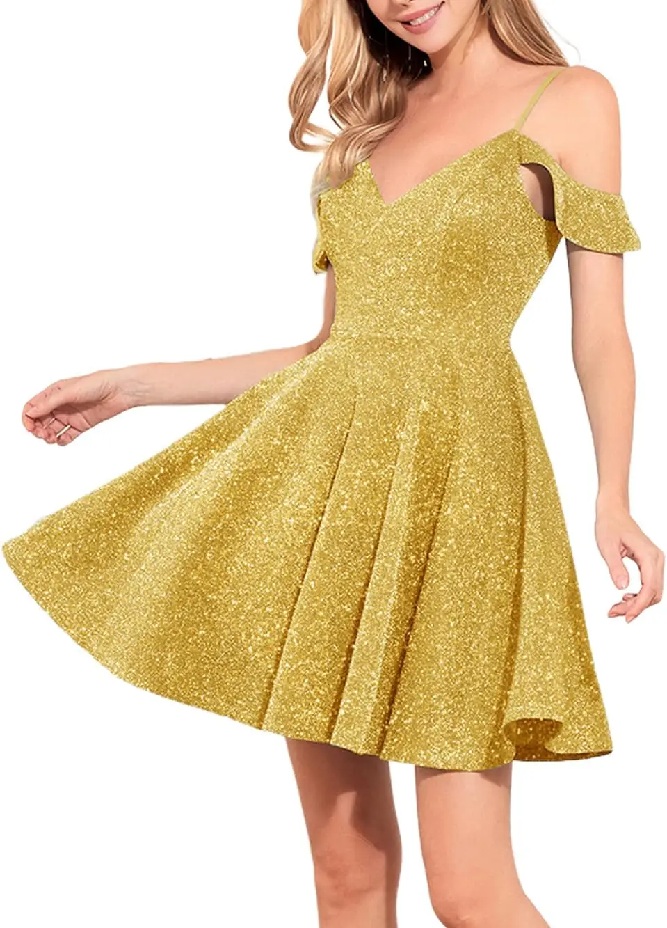 

Women‘s Sparkly Mini Dress Off The Shoulder Vintage Cocktail 1950s Retro Tea Party Swing Short Dresses Above Knee , Mini