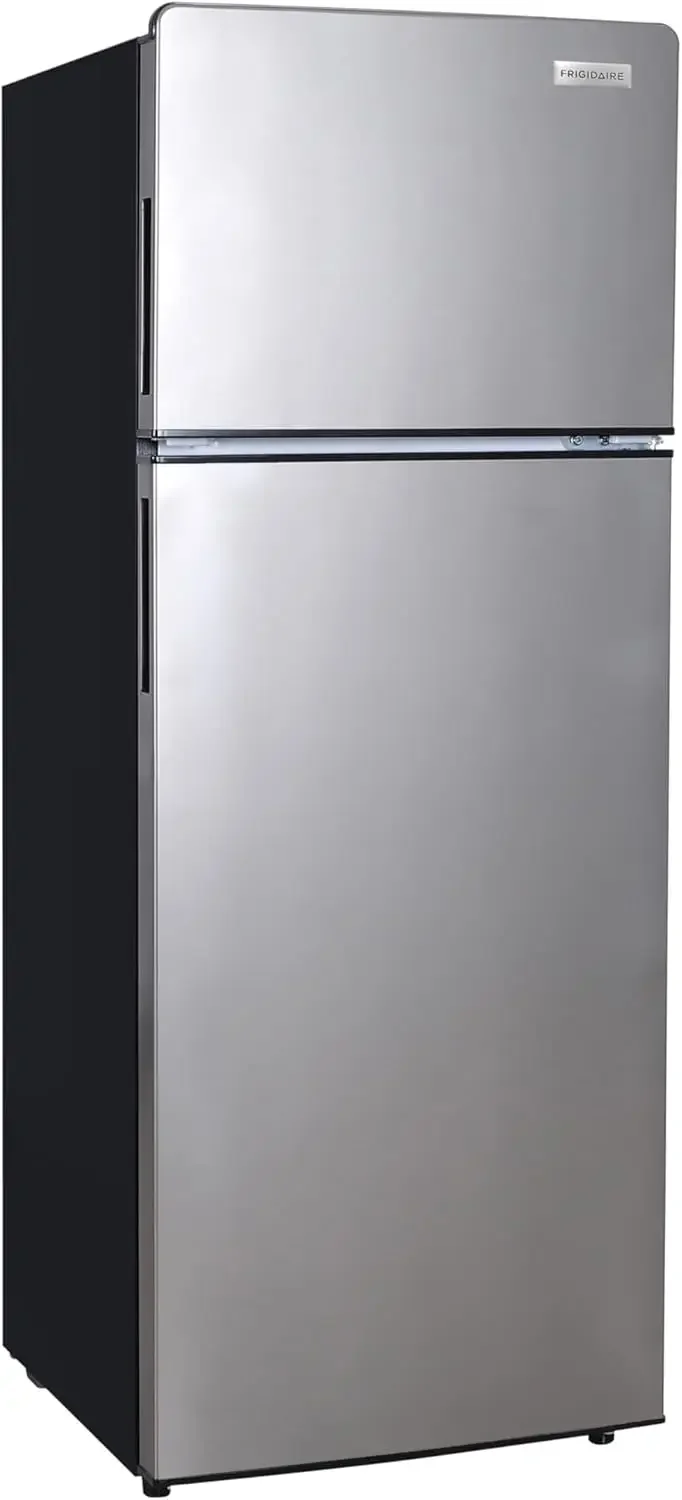 EFR77O6COM, 2 Apartment Size Refrigerator with Freezer, 7.5 cu ft, Adjustable Spill-Proof Shelves, Door & Crisper Bins, Platinum