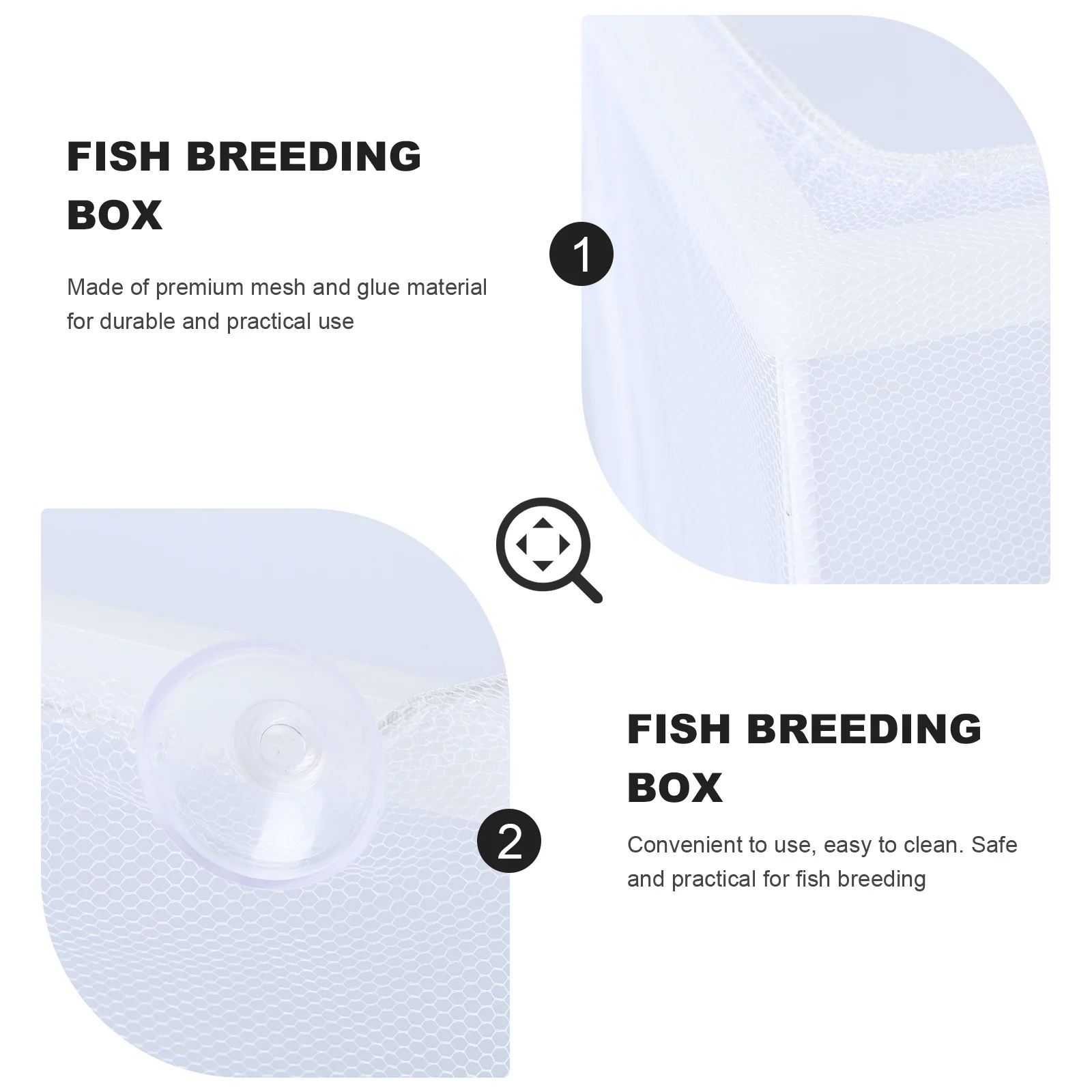 1pc Mesh Traspirante Scatola di Allevamento di Pesci Durevole Bianco Per Piccole Incinta Malato Pesce da Cova Asilo nido Acquario Serbatoio di Protezione