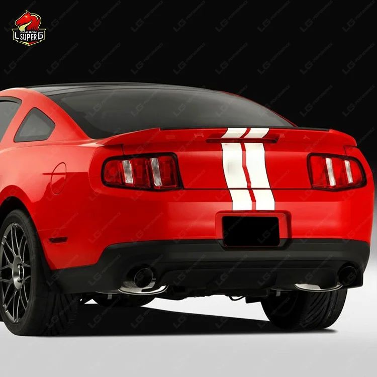 وصل حديثًا طقم الجسم لـ Mustang 10-12 ترقية إلى GT500 نمط المصد الأمامي هود المصد الخلفي التنانير الجانبية العادم بوديكيت