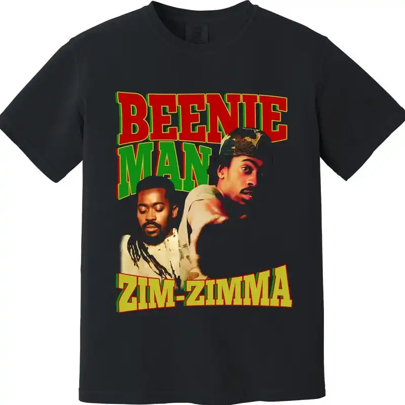 Beenie Man T Shirt - Zim-Zimma - Shaggy - Who am I - 90s 2000s hip hop Dancehall - Reggae - Jamaica vntg rap tee