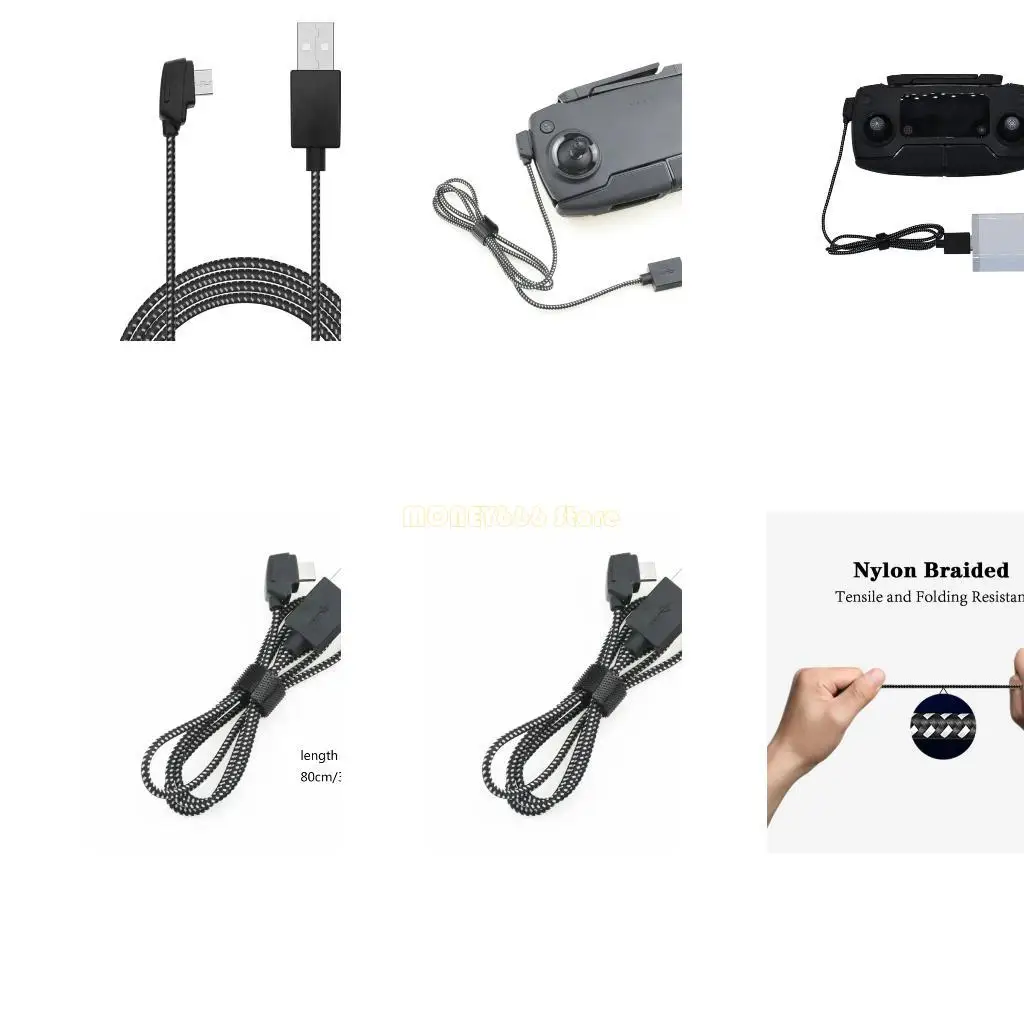 

F62C Нейлоновый зарядный кабель для Yu 2 Air Professional Direte Demote Premite Premote Premites Faster зарядка