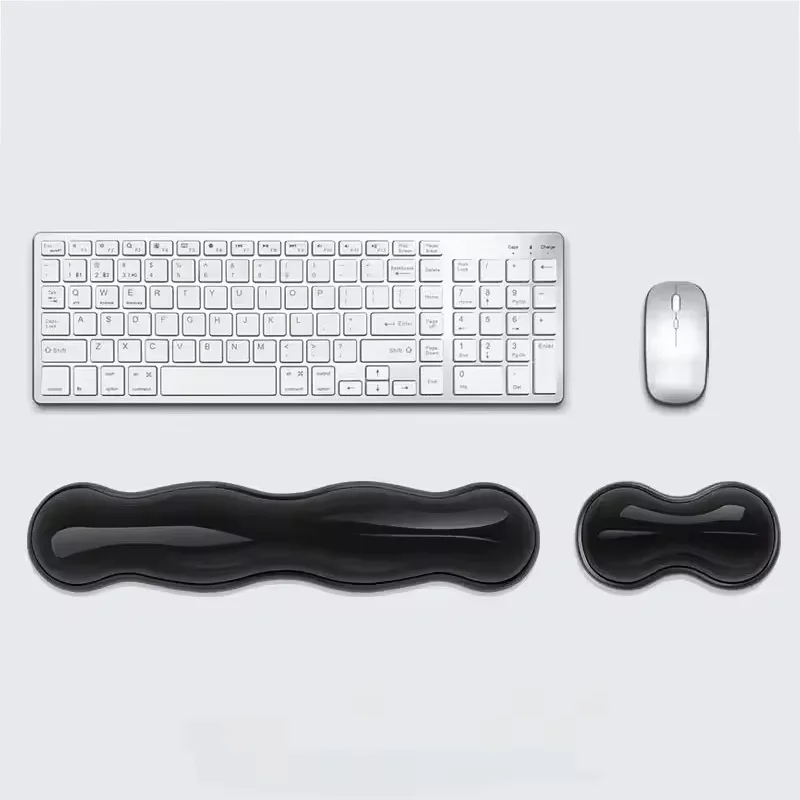 Transparent Mouse Pad And Wrist Support Anti Slip Transparent Base For Office Home Laptops Computer Wrist Mat Office Accessories