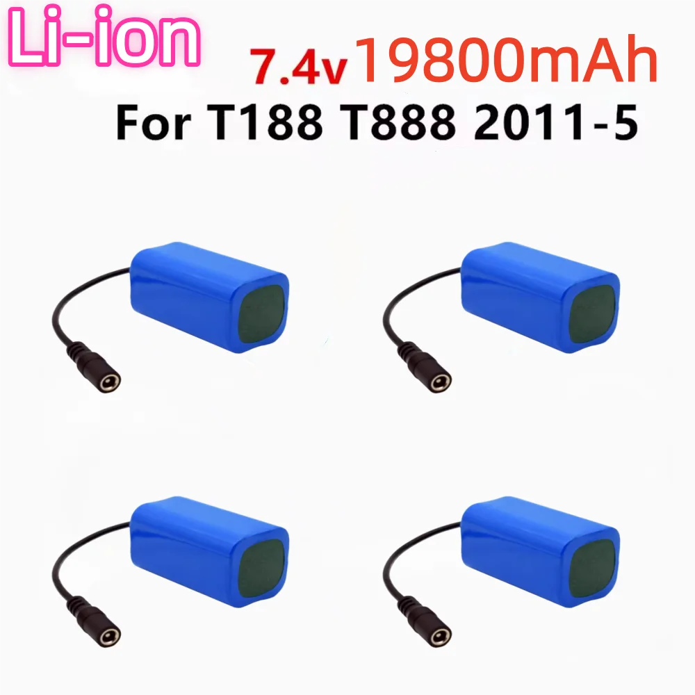 

7,4 V 19800mAh RC barcos batería para T188 T888 2011-5 V007 C18 H18 Control remoto cebo de pesca barco barco piezas Accesorios