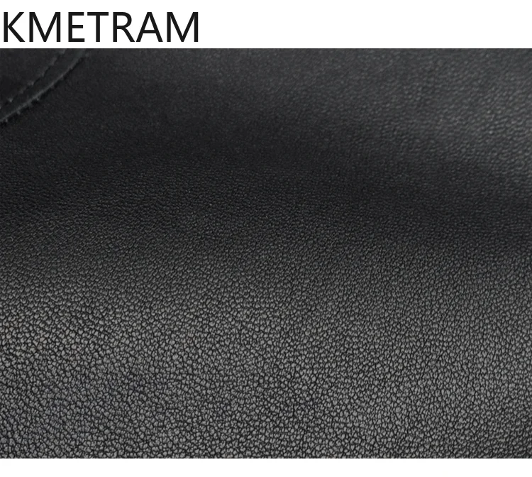 KMETRAM 천연 양가죽 진짜 가죽 재킷 가을 블랙 신상 아우터웨어 2025 여성용 숏 코트
