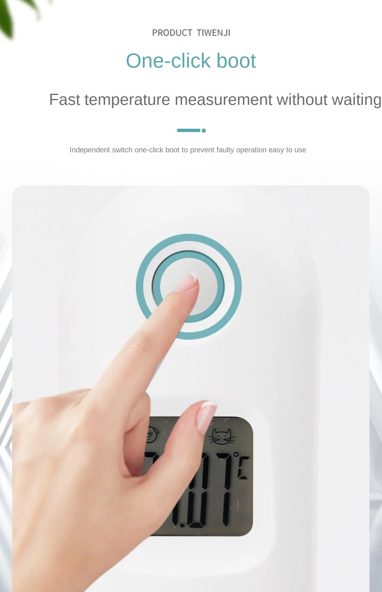 1 Stück Professionelles Elektronisches Rektalthermometer für Haustiere (Katzen, Hunde) – Schnelltest für Klinik, Zuhause, Veterinärmedizin, Tierhaltung – Detail 4