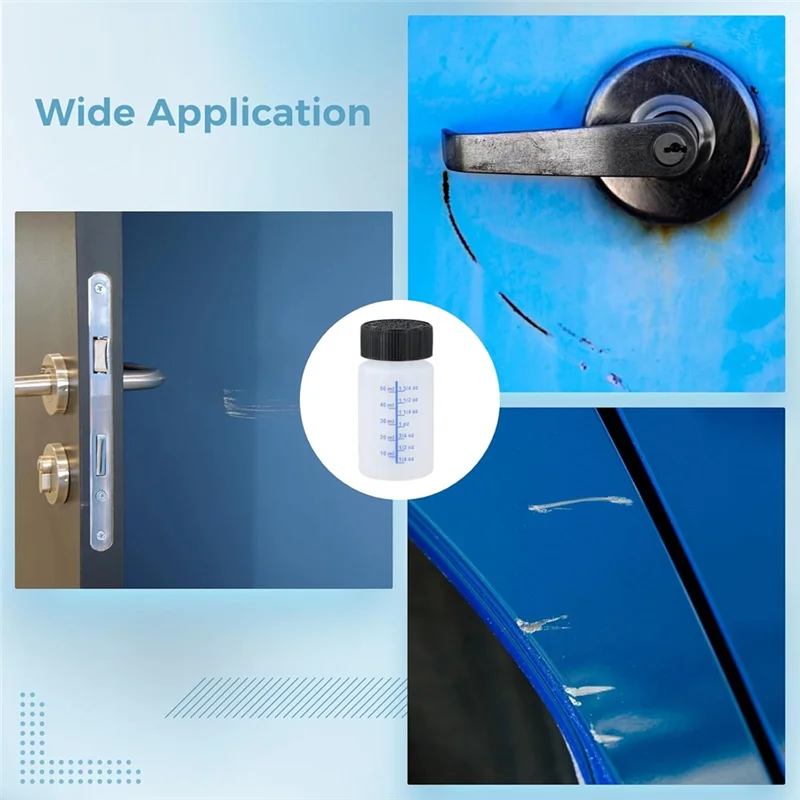 UISN 60 PCS 56,7G Retouch Up Paint Containers - Garrafas de retoque de tinta vazia com pincel, bola de mistura para fixação de arranhões de carro