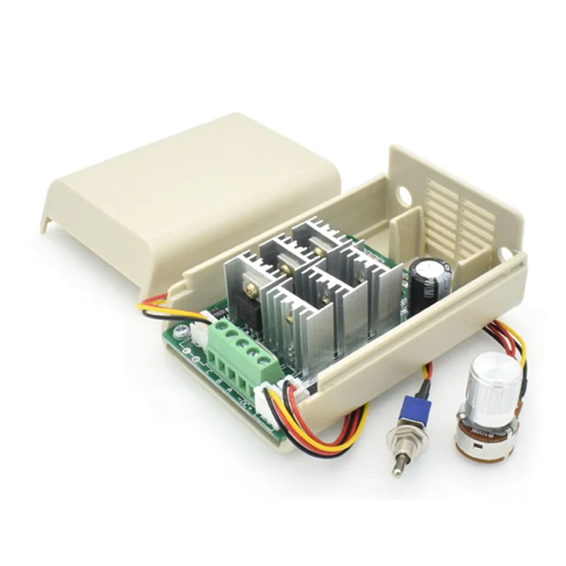 

Bldc Three-Phase Brushless Motor Speed Controller Fan Drive Dc 5-36V 15A With Potentiometer Switch 12V 24V
