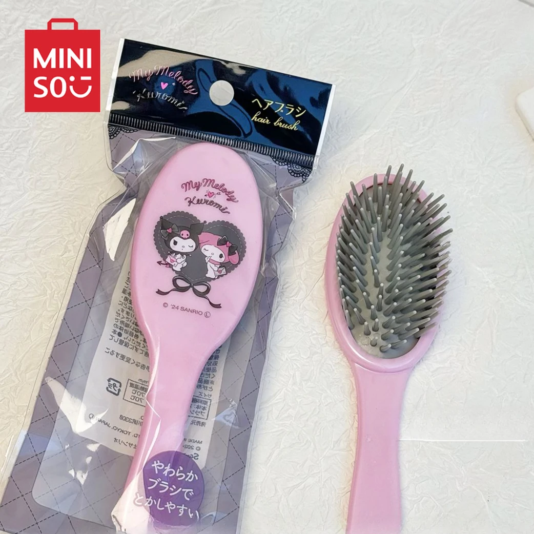 MINISO kuromi Melody Hair Comb Women's Portable Air Bag Air Cushion Massage Comb Cute Curly Hair Comb Japanese