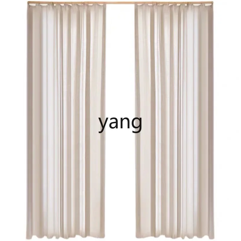 

LZR Custom Curtains Light-Filtering Privacy Living Room Balcony Sun Protection Heat Insulation Lace White Sheer