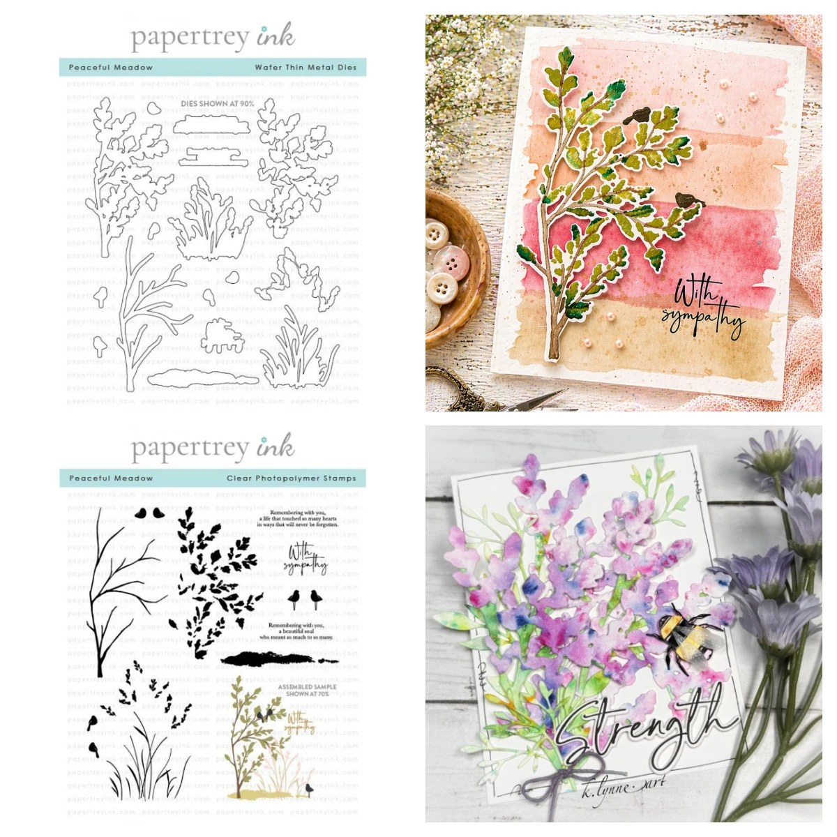 Papertrey Ink Peaceful Meadow Dad Build-a-Bumblebee Build-a-Briefcase Metal Cutting Stamps DIY Handmade Photo Album April 2026