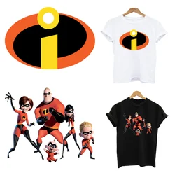 2Pcs/Lot The Incredibles Disney Iron On Parches Anime Ironing Applications For Children's Clothing Heat Thermal Transfer Sticker