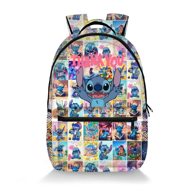 Disney Stitzer 3d Digital Printing Stitch Full Student School Bag Minimalist Zipper Backpack Lightweight Holiday Gift Practica