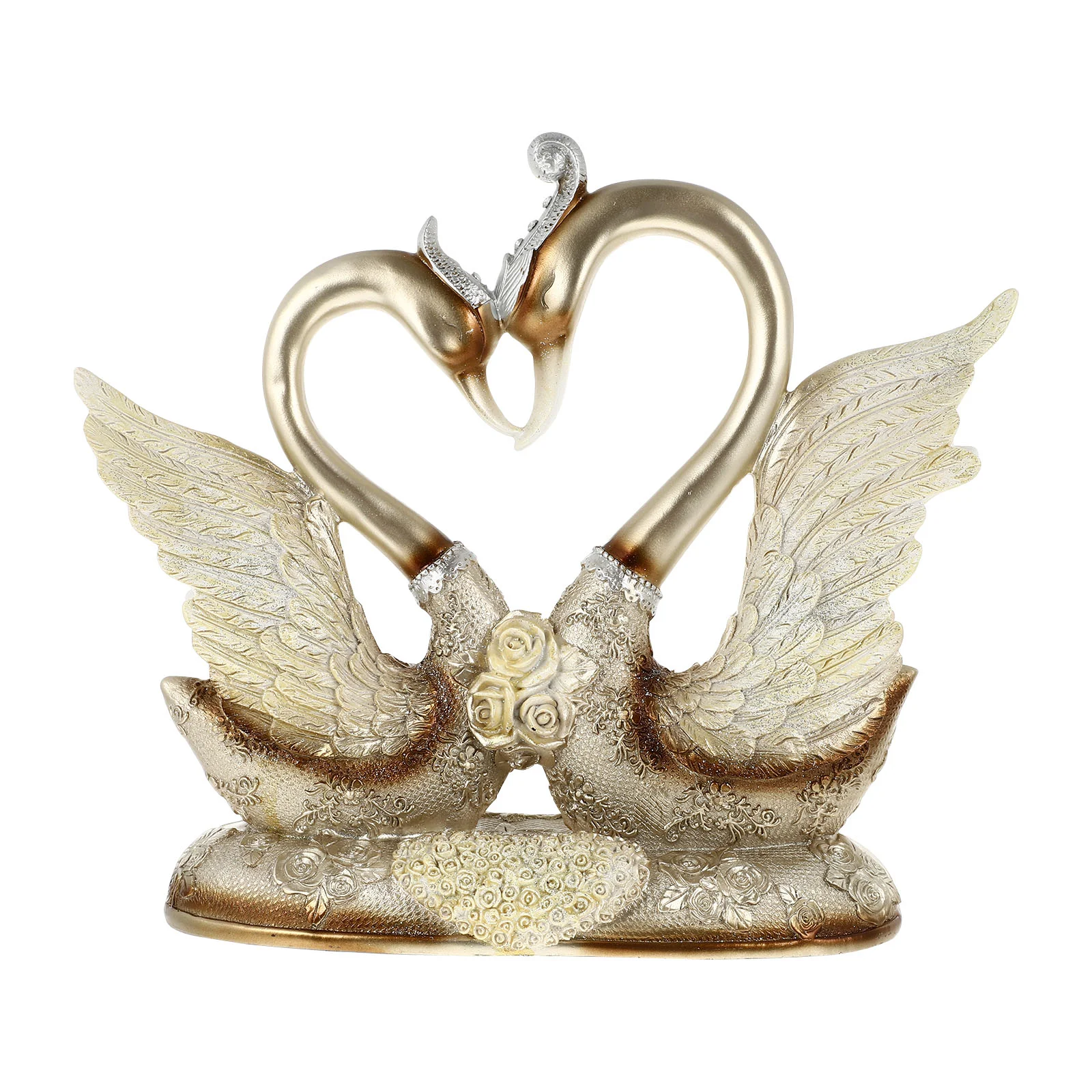 

Swan Ornaments Desktop Resin Craft Decor Office Accessories Home Romantic Adornment European Style Lovers