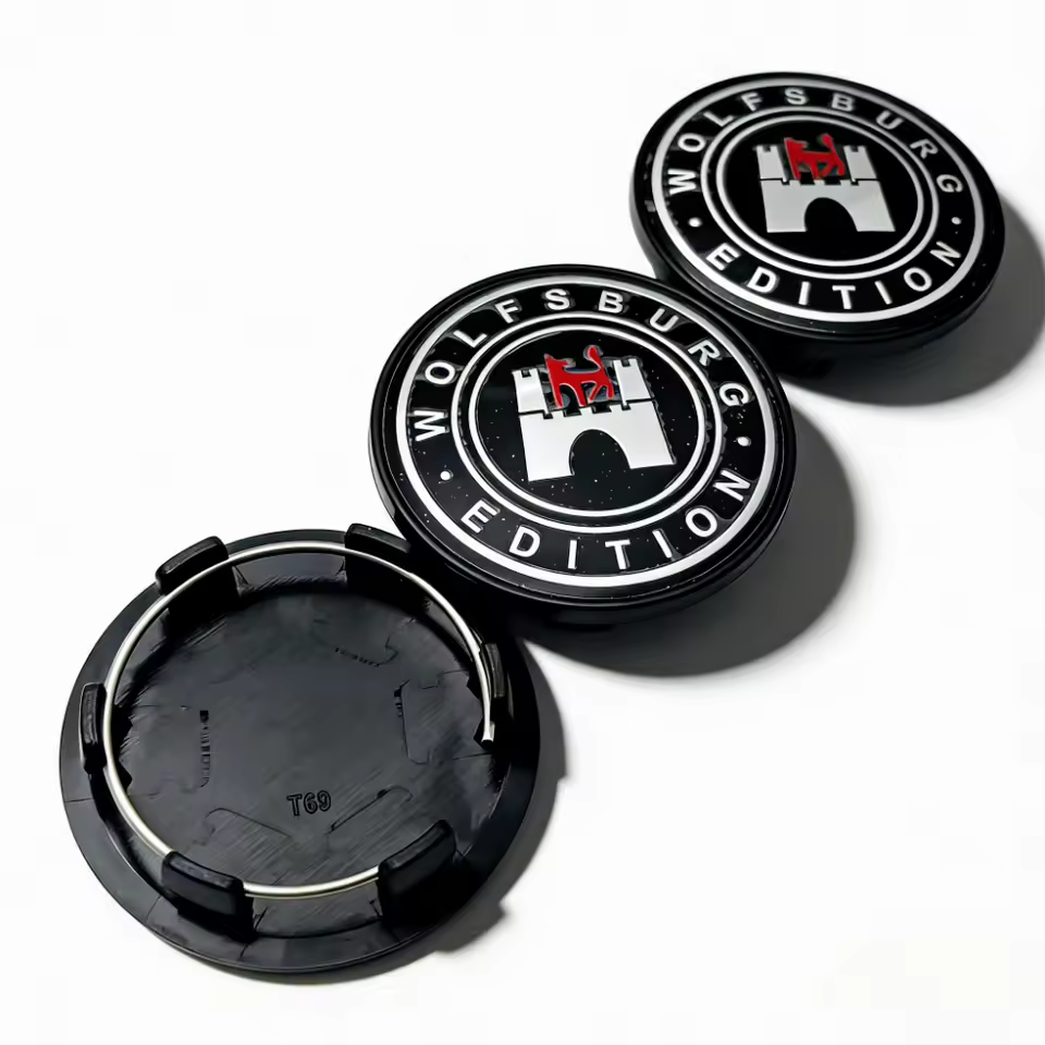 4x 69mm Volkswagen Nabendeckel Radkappen wolfsburg – Bild 3