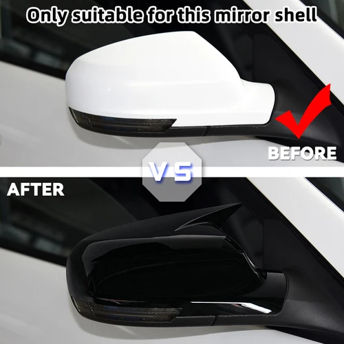 Imagen 2 del producto Para Mazda 6 2013 2014 2015 2016 accesorios de coche puerta lateral cubierta de espejo retrovisor carcasa de fibra de carbono 1 par