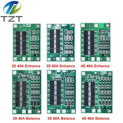 Placa de protección para cargador de batería de litio de iones de litio 3S/4S 40A 60A, 18650 BMS para Motor de taladro 11,1 V 12,6 V/V 14,8 16,8 V, mejora/equilibrio